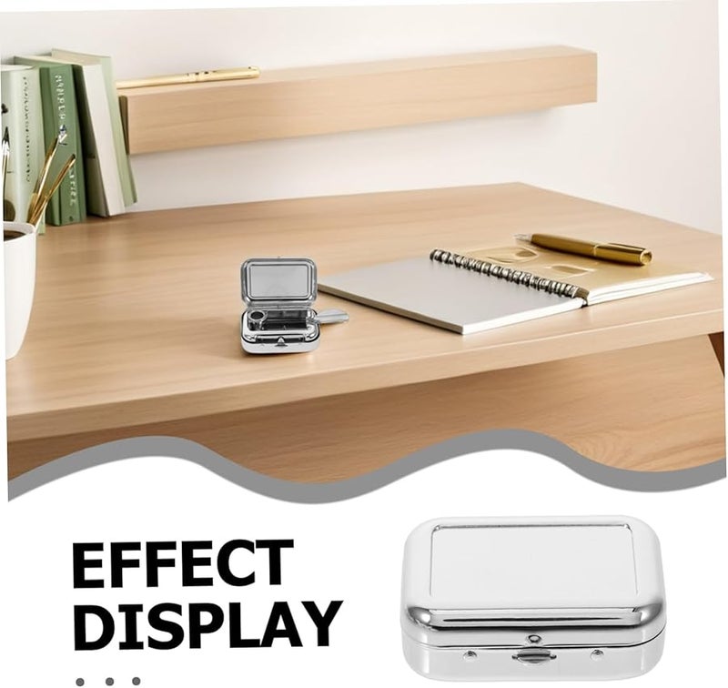 Stainless Steel Portable Ashtray Windproof Mini Design For Car Outdoor Use - Image 3